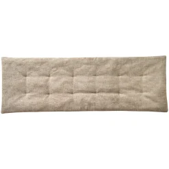 Vloerkussen<Blancheporte Lang zitbankkussen, chenilleweefsel zandkleur