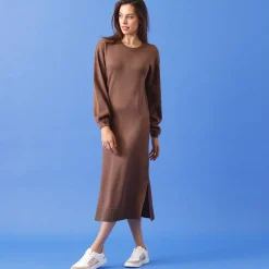 Jurk<Blancheporte Lange jurk - tricot taupe