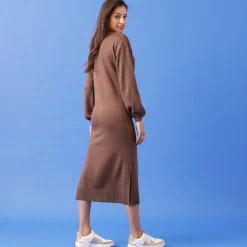 Jurk<Blancheporte Lange jurk - tricot taupe