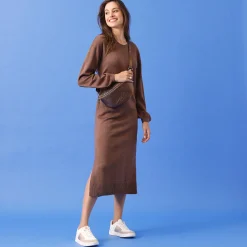 Jurk<Blancheporte Lange jurk - tricot taupe