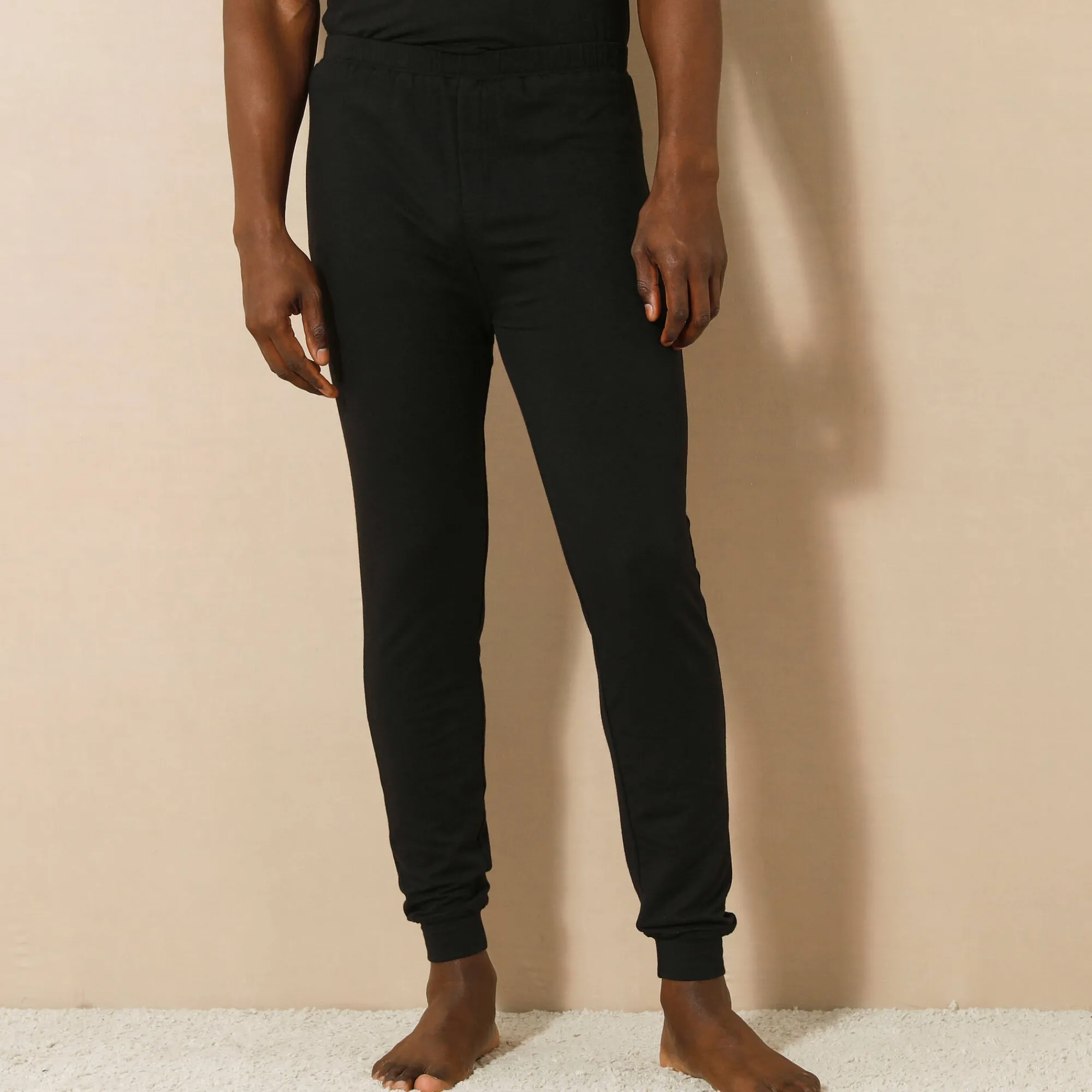 Ondergoed<Thermoperle Lange legging in molton - set van 2 zwart