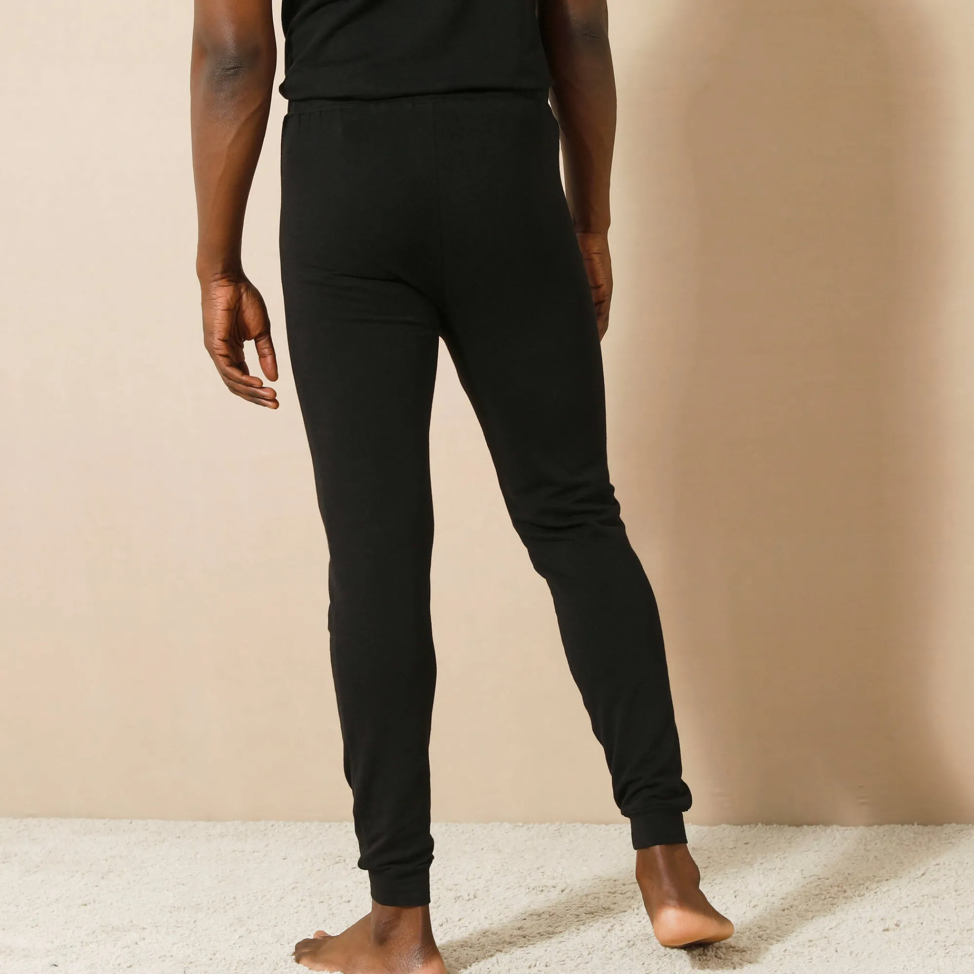 Ondergoed<Thermoperle Lange legging in molton - set van 2 zwart
