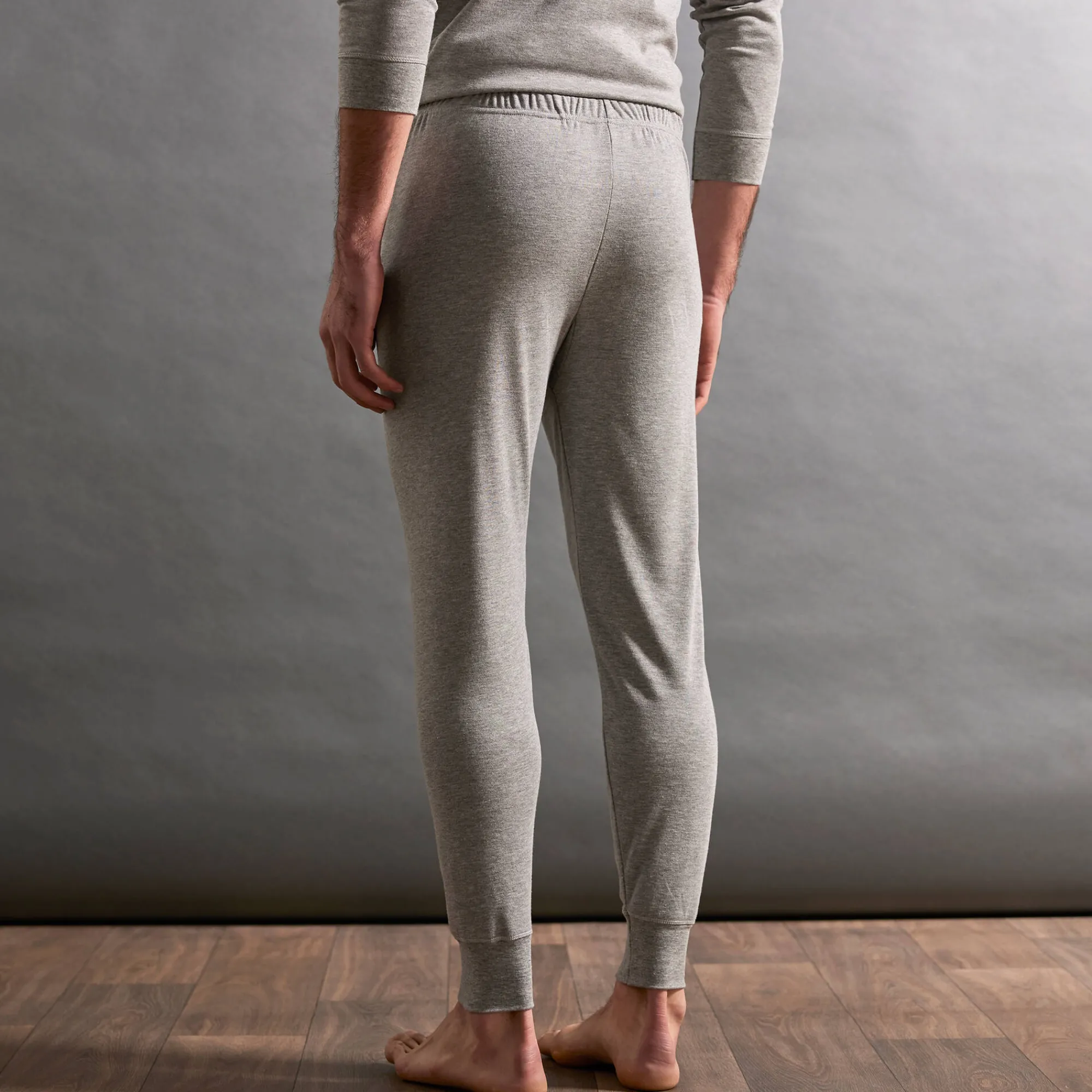 Ondergoed<Thermoperle Lange onderbroek in katoen ® - set van 2 chiné grijs