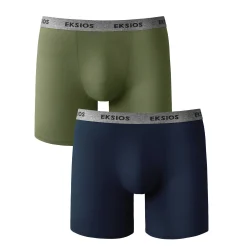 Ondergoed<Blancheporte Lange shorty in shortmodel - set van 2 marine + linde