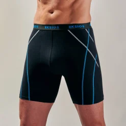 Ondergoed<Blancheporte Lange shorty met sierstiksel, shortmodel - set van 2 zwart + grijs