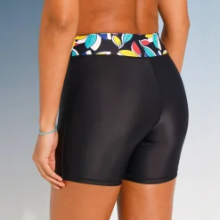 Badmode|Badmode<Blancheporte Lange zwemshort Boruca zwart / veelkleurig