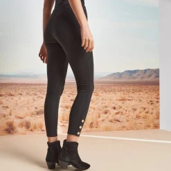 Legging<Blancheporte Legging, boutons fantaisie zwart
