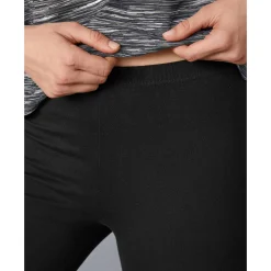 Legging|Broek<Blancheporte 3/4-legging in biokatoen zwart