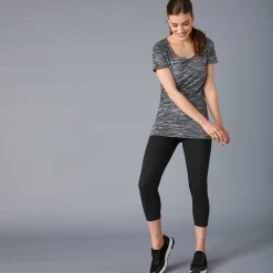 Legging|Broek<Blancheporte 3/4-legging in biokatoen zwart