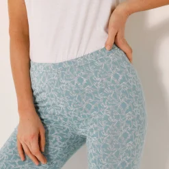 Legging<Blancheporte Legging in jerseytricot met grafische print grijsblauw