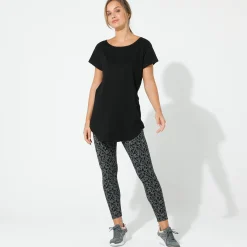 Legging<Blancheporte Legging in jerseytricot met grafische print zwart
