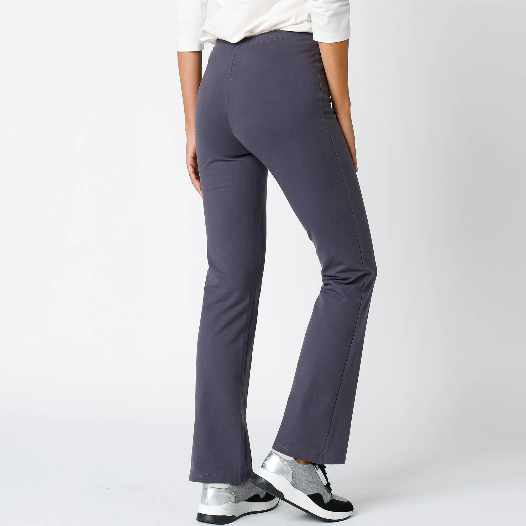 Legging<Blancheporte Legging in warm molton, trompetmodel antraciet