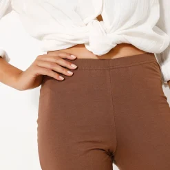 Legging<Blancheporte Legging in warm molton, trompetmodel taupe