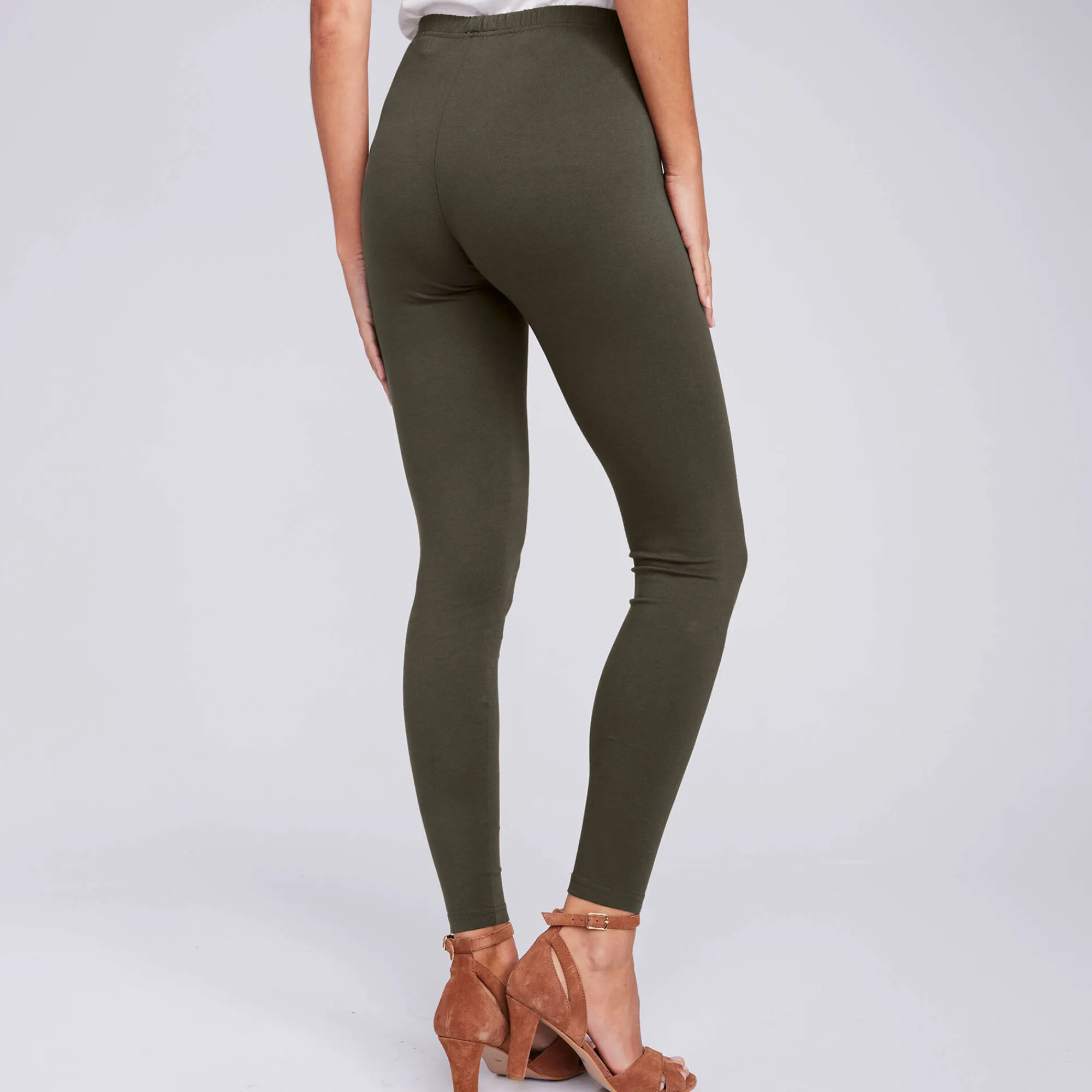 Legging<Blancheporte Legging met elastische taille donkerkaki