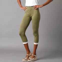 Legging<Blancheporte 3/4-legging met elastische taille bronskleur / ivoorkleur