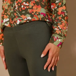 Legging<Blancheporte Legging met fantasieknopen kaki