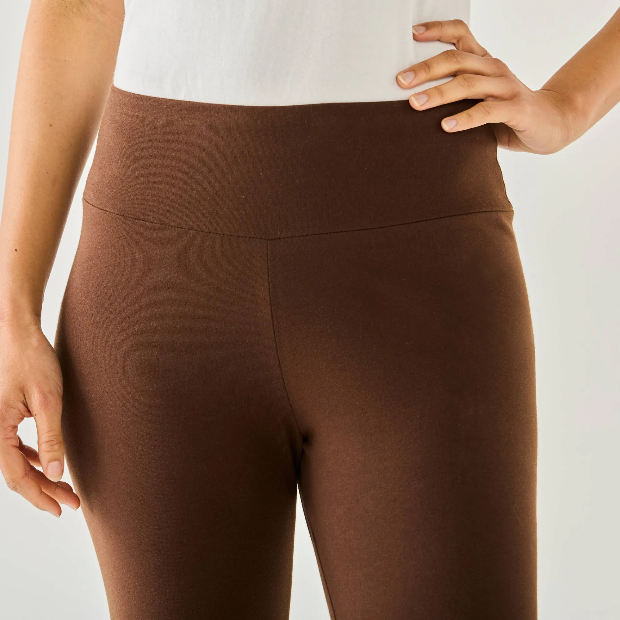 Legging<Blancheporte Legging met hoge taille, platte buik chocolade