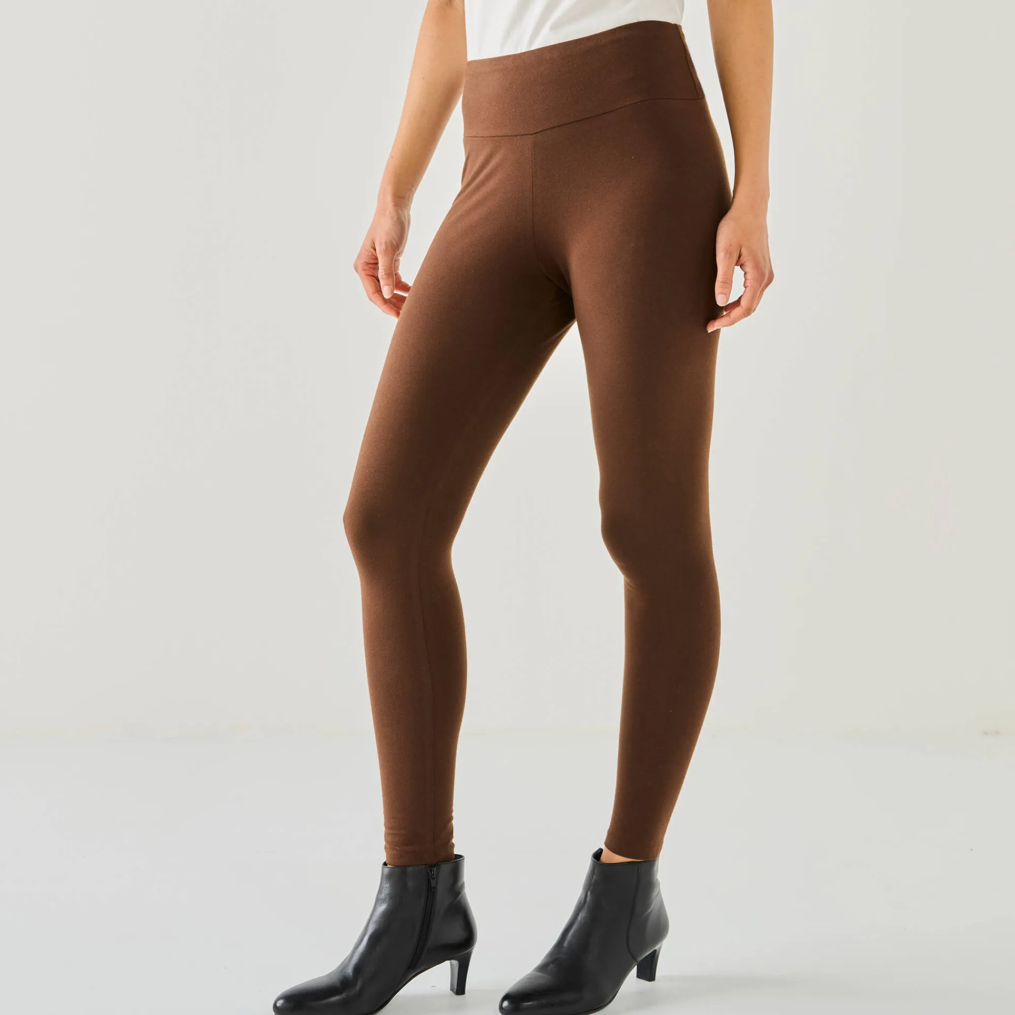 Legging<Blancheporte Legging met hoge taille, platte buik chocolade