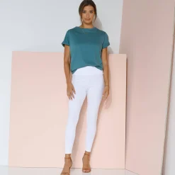 Legging<Blancheporte Legging met hoge taille, platte buik wit