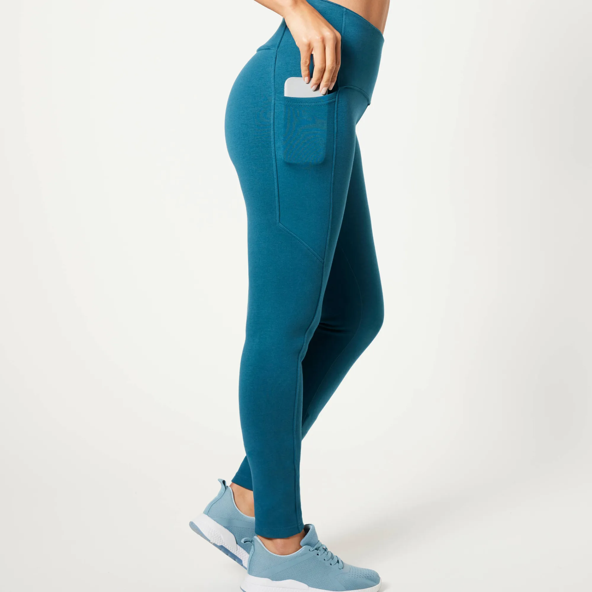 Legging<Blancheporte Legging met zak, gerecycleerd polyester(**) eendenblauw