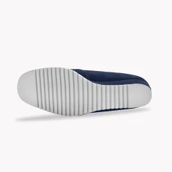 Ballerina's|Schoenen<Blancheporte Leren ballerina's met sleehak - marine