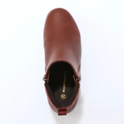 Bottines En Boots|Schoenen<Blancheporte Leren boots bordeaux