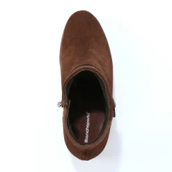 Bottines En Boots|Schoenen<Blancheporte Leren boots met hak bruin