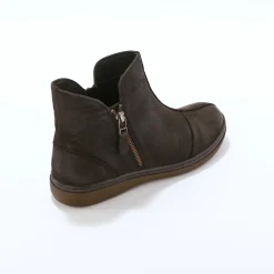 Bottines En Boots|Schoenen<Blancheporte Leren boots met rits zwart