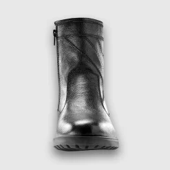 Feestoutfits Heren|Schoenen<Blancheporte Leren boots met wollen voering - tot maat 46 zwart