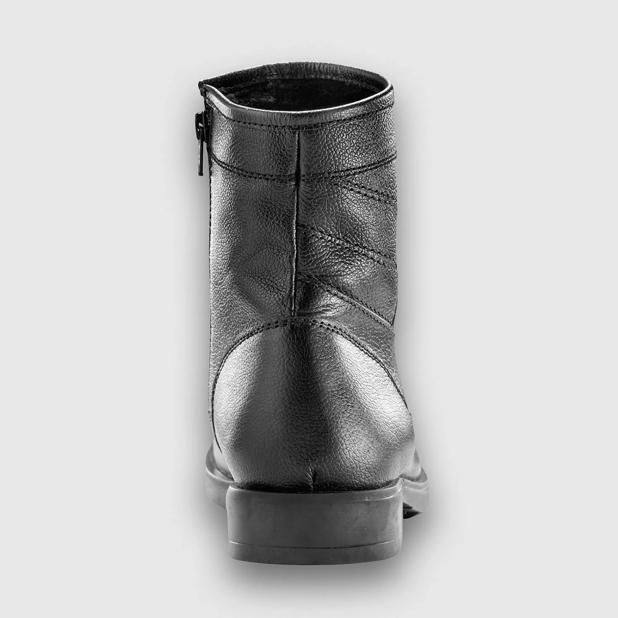 Feestoutfits Heren|Schoenen<Blancheporte Leren boots met wollen voering - tot maat 46 zwart