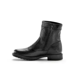 Feestoutfits Heren|Schoenen<Blancheporte Leren boots met wollen voering - tot maat 46 zwart