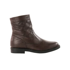 Feestoutfits Heren|Schoenen<Blancheporte Leren boots met wollen voering - tot maat 46 bruin