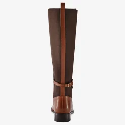 Laarzen|Schoenen<Blancheporte Leren ruiterlaarzen, speciaal brede kuiten bruin