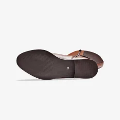 Laarzen|Schoenen<Blancheporte Leren ruiterlaarzen, speciaal brede kuiten bruin