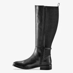 Feestelijke Schoenen|Laarzen<Blancheporte Leren ruiterlaarzen, speciaal brede kuiten zwart