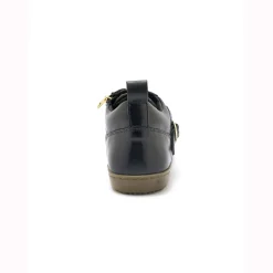 Baskets En Sneakers|Schoenen<PédiConfort Leren sneakers in derbymodel, comfortabele breedte zwart