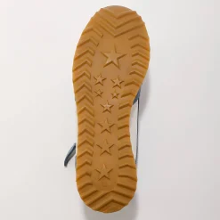 Baskets En Sneakers|Schoenen<Blancheporte Leren sneakers met contrasterende fantasiepasjes grijsblauw