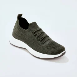 Baskets En Sneakers|Schoenen<Blancheporte Lichte baskets in mesh kaki