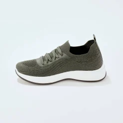 Baskets En Sneakers|Schoenen<Blancheporte Lichte baskets in mesh kaki