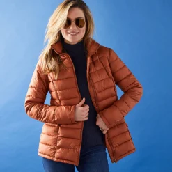 Parka En Donsjas<Colors&Co Lichte gewatteerde jas, kort model karamel