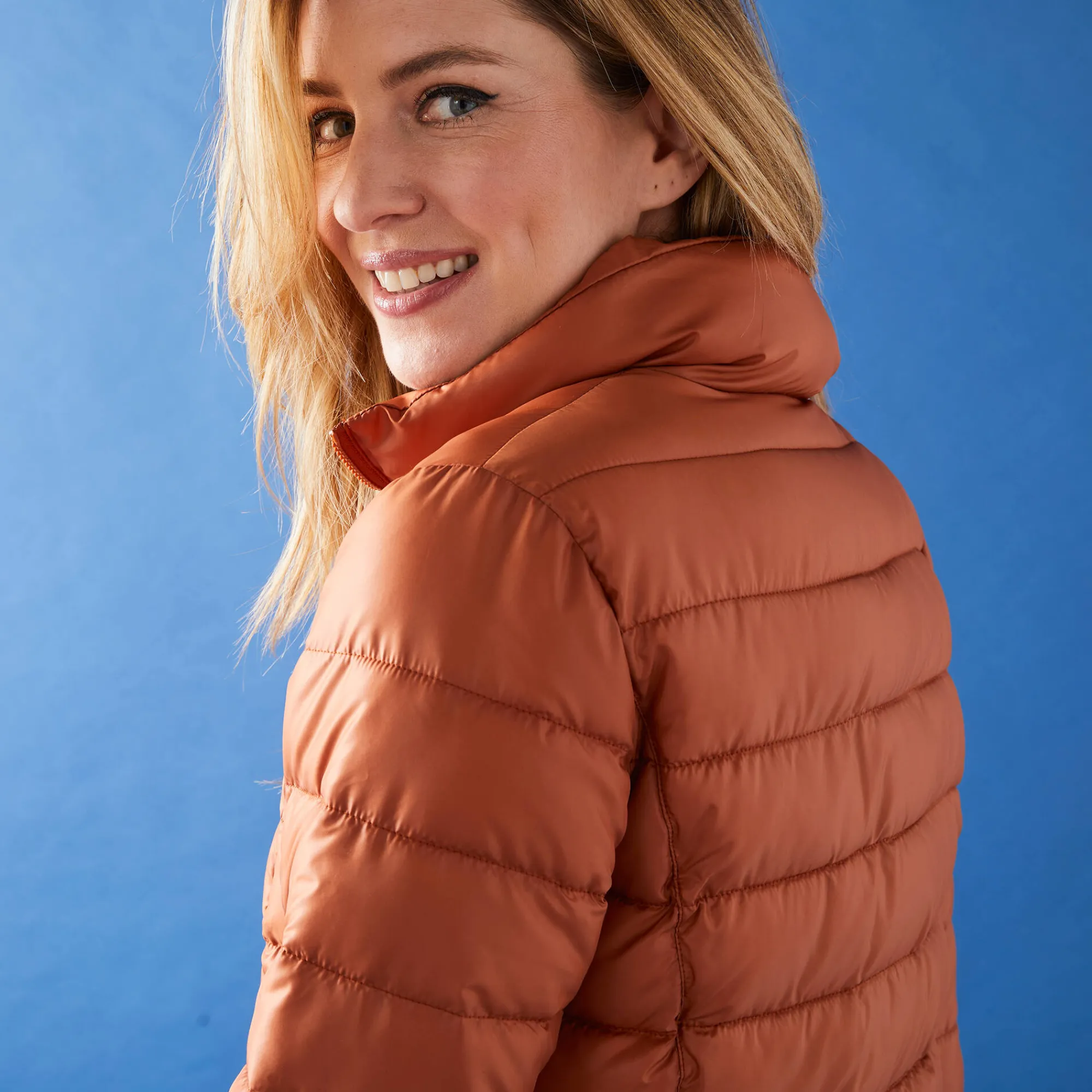 Parka En Donsjas<Colors&Co Lichte gewatteerde jas, kort model karamel