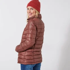 Parka En Donsjas<Colors&Co Lichte gewatteerde jas, kort model chocolade