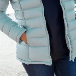 Parka En Donsjas<Colors&Co Lichte gewatteerde jas, kort model hemelsblauw