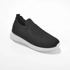 Baskets En Sneakers|Schoenen<Blancheporte Lichte sneakers in meshtextiel, makkelijk aan te trekken zwart