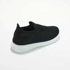 Baskets En Sneakers|Schoenen<Blancheporte Lichte sneakers in meshtextiel, makkelijk aan te trekken zwart