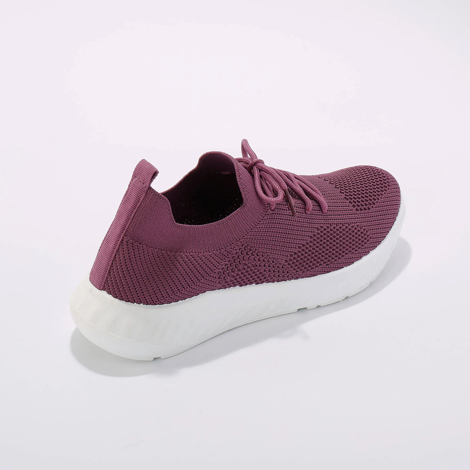 Baskets En Sneakers|Schoenen<Blancheporte Lichte sneakers in meshtextiel, met veters pruim
