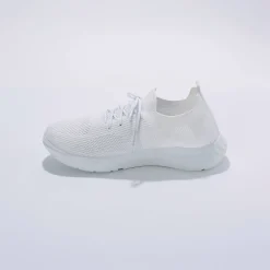 Baskets En Sneakers|Schoenen<Blancheporte Lichte sneakers in meshtextiel, met veters wit