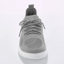 Baskets En Sneakers|Schoenen<Blancheporte Lichte sneakers in meshtextiel, met veters grijs