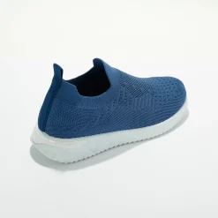 Baskets En Sneakers|Schoenen<Blancheporte Lichte sneakers in meshtextiel, makkelijk aan te trekken blauw
