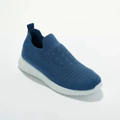 Baskets En Sneakers|Schoenen<Blancheporte Lichte sneakers in meshtextiel, makkelijk aan te trekken blauw